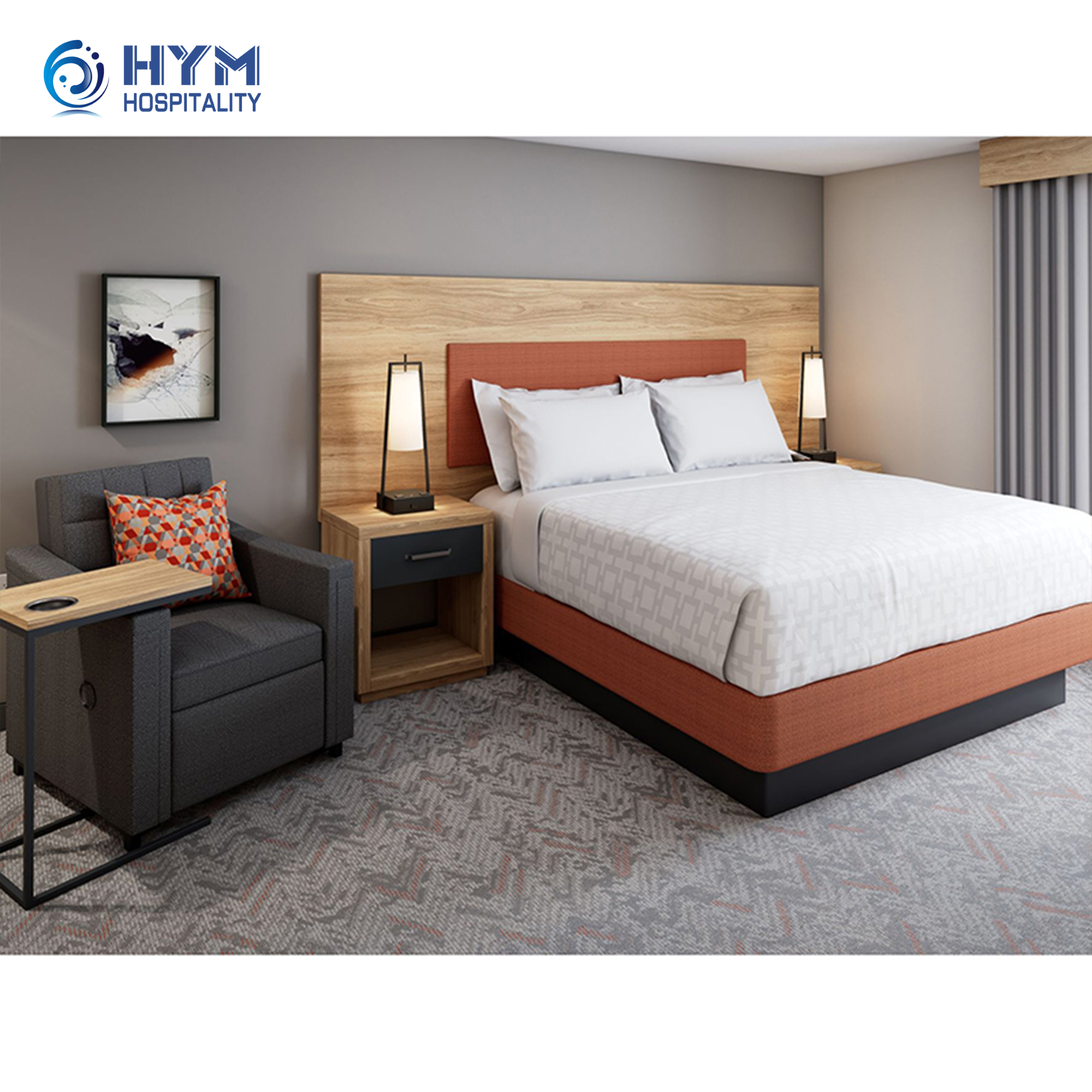 Candlewood Suites Custom Wooden Modern Hotel Furniture