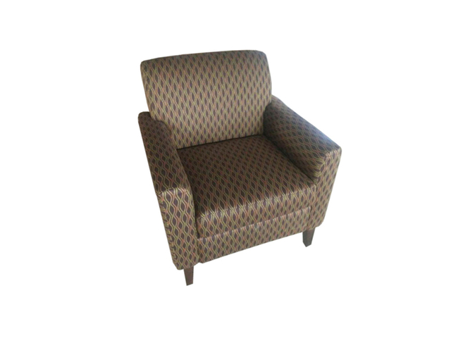 Best Western Brown Stripes Single Sofa Chair