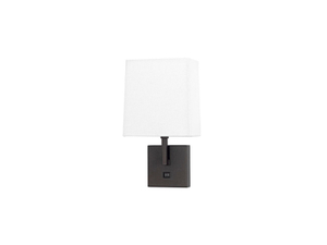 Candlewood & Suites White Single Headboard Sconce