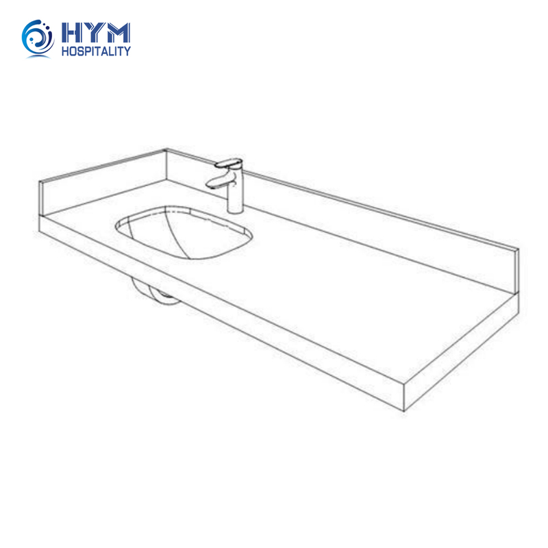 CG-219 Vanity Top For Studio Vanity Bases Hotel Guestroom Candlewood Suites