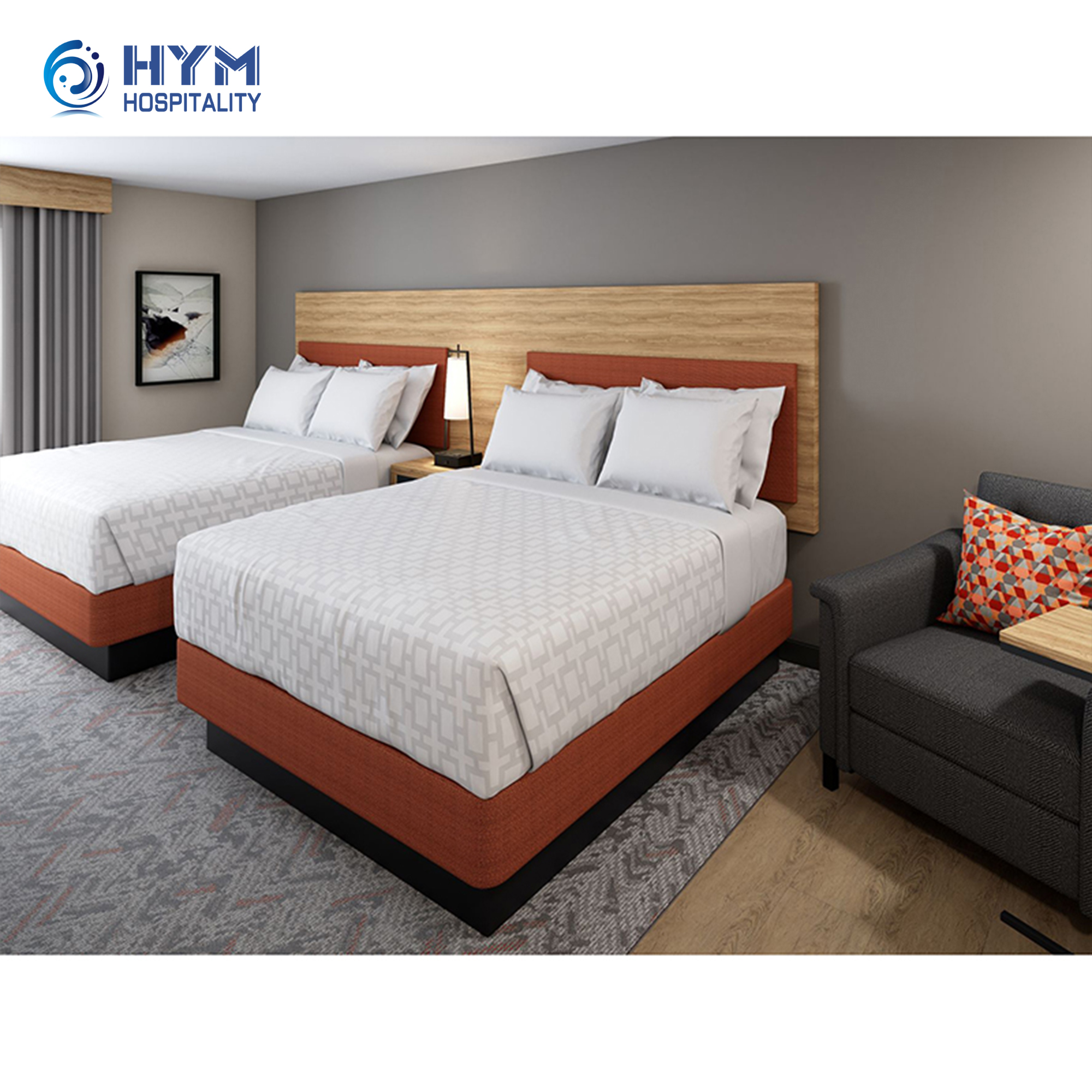 Candlewood Suites Custom Wooden Modern Hotel Furniture