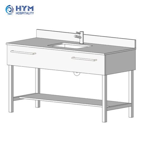 GR-316 Hampton by Hilton hotel Guestroom Bathroom Vanity