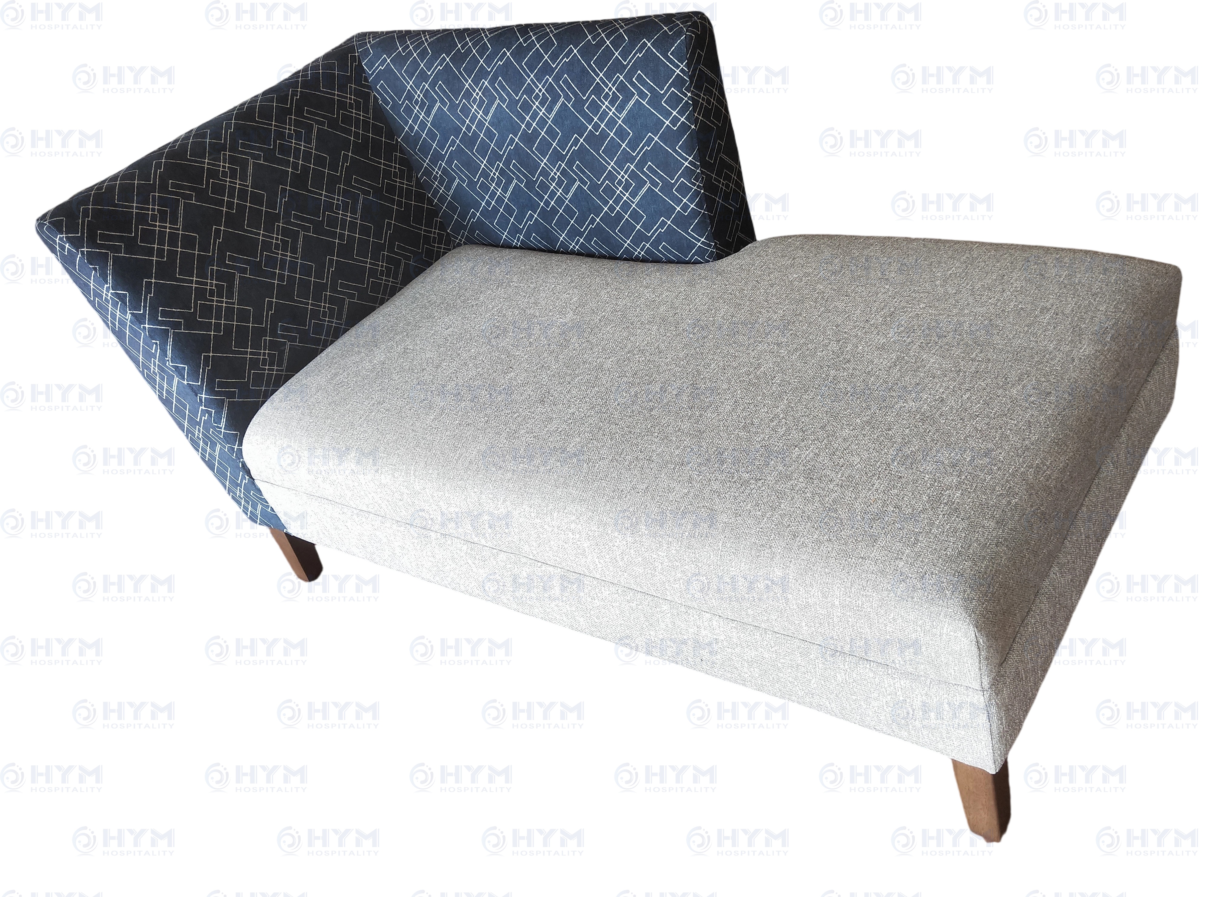 EXG2-302 Holiday Inn Express Formula Blue Refresh 2.0 Guestroom Chaise Lounge