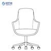 GR-100 Hilton Garden Inn Hotel Upholstered task chair