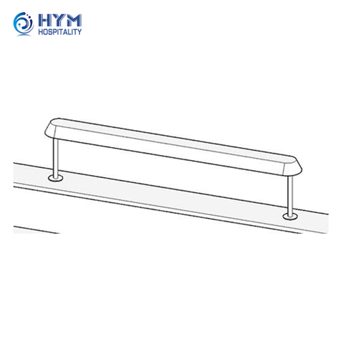 PA-254 Task Lamp at Dual Height Counter Seating Hampton by Hilton Public