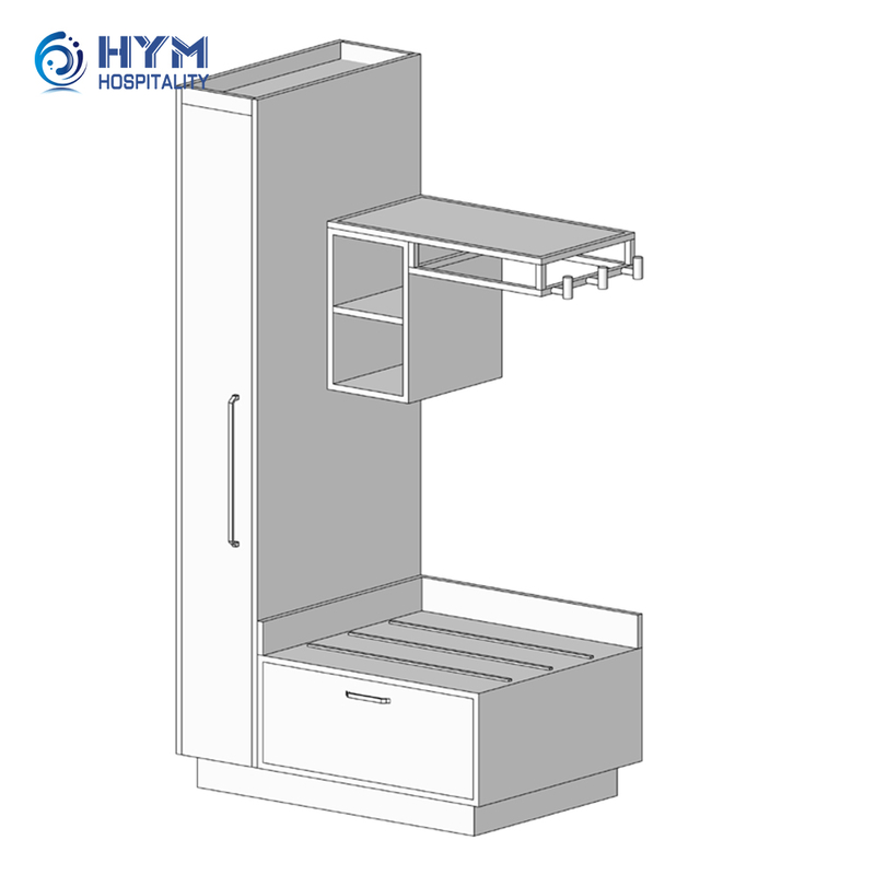 GR-315 Hampton by Hilton hotel Guestroom Studio Suite Closet