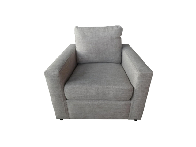 Sleep Inn Grey Fabric Single Sofa Chair