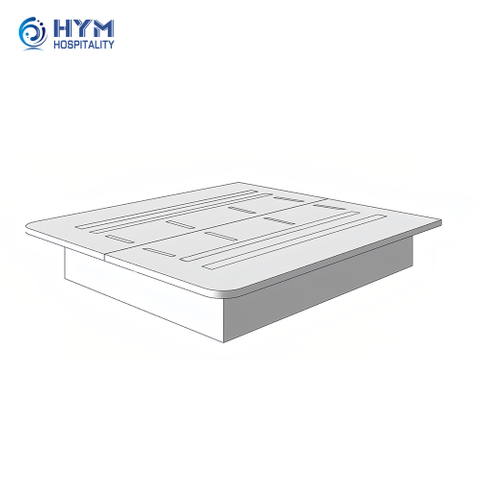GR-305 Hampton Inn by Hilton hotel Guestroom King Platform Bed Base