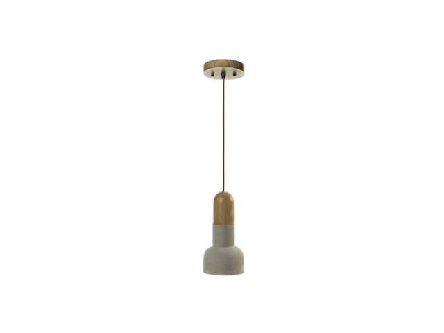 Residence Inn By Marriott Concrete And Wood Pendant Lamp