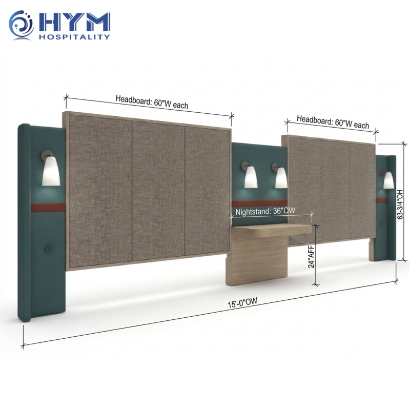REG-203 Queen Headboard ADA Guestrooms casegoods Avid Hotels by IHG