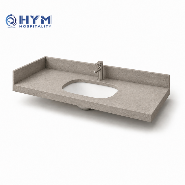 CG-221 Vanity Top For Accessible Vanity Bases and Renovation Projects Hotel Guestroom Candlewood Suites
