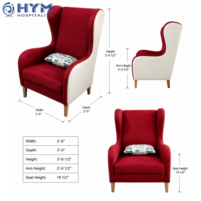 GR-101 Hilton Garden Inn Hotel Upholstered Lounge Chair