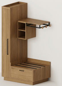 GR-315 Hampton by Hilton hotel Guestroom Studio Suite Closet