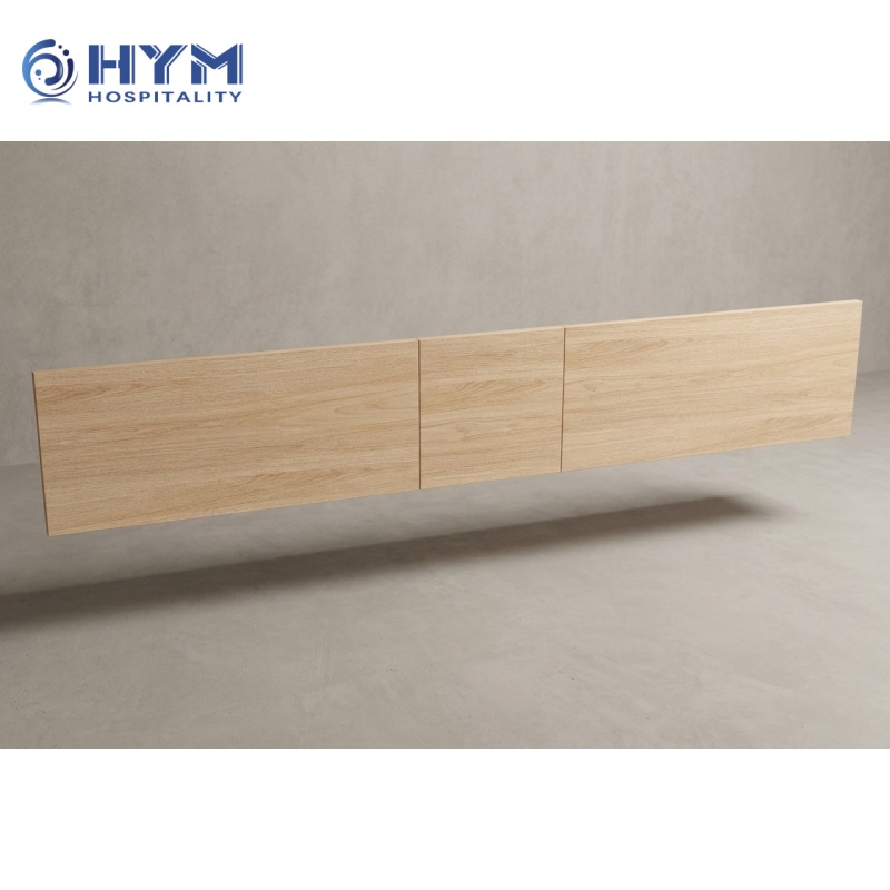 Days Inn by Wyndham brand-standard Double Queen headboard GR-309 with a durable wood-grain laminate finish for hotel guestroom FF&E projects.