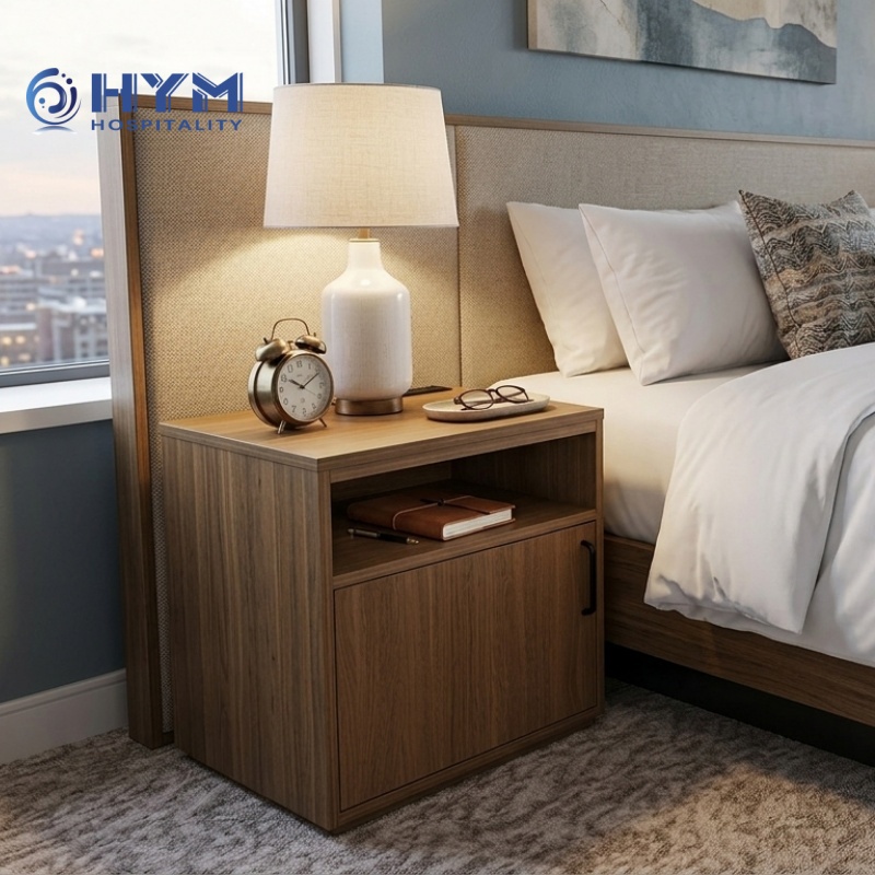 GR-302 Hampton by Hilton Guestroom King Left-Hand Nightstand