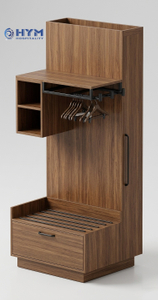 Main view of GR-314 Hampton by Hilton guestroom closet and wardrobe cabinet for hotel room projects.