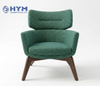 Front view of PA-107 public area lounge chair, custom manufactured for Hampton by Hilton hospitality lobby projects.