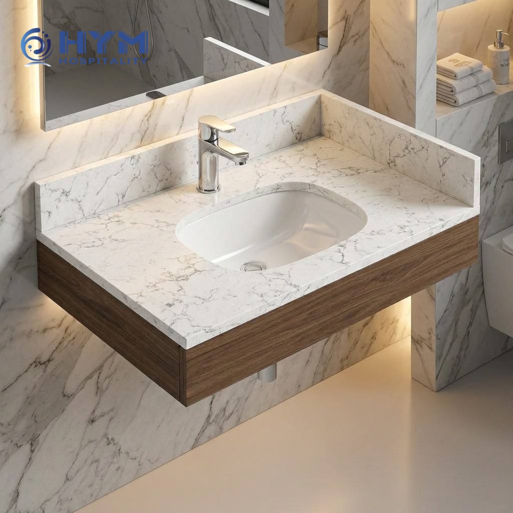 CG-255 Vanity Top For Accessible Renovation Projects Hotel Guestroom Candlewood Suites