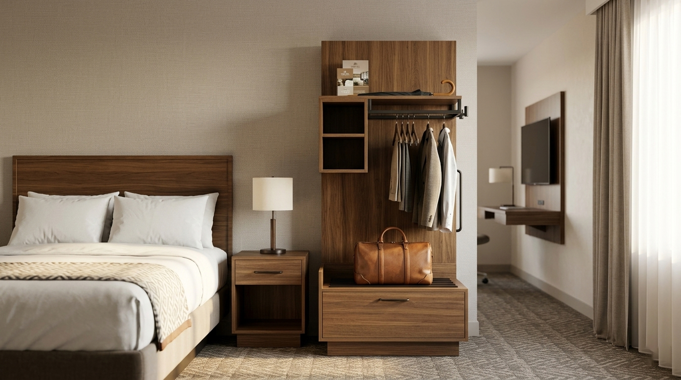 Usage Scenario of the GR-314 by Guests in a Guest Room