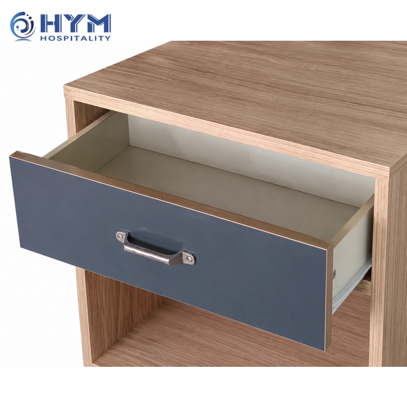 CG-207 Nightstand With Drawer and Cutout for Cords Hotel Guestroom Candlewood Suites