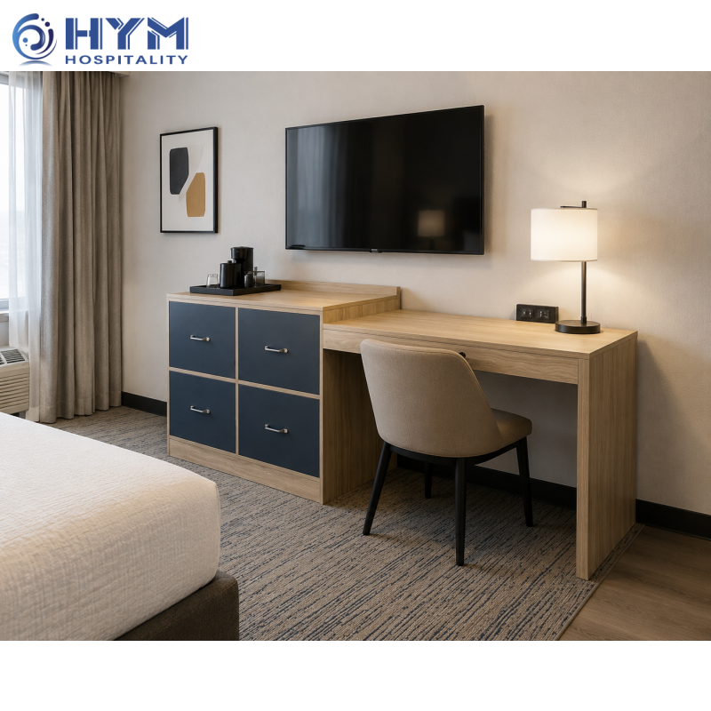 CG-210 Desk and Dresser Unit at One Bedroom and Renovations Hotel Guestroom Candlewood Suites