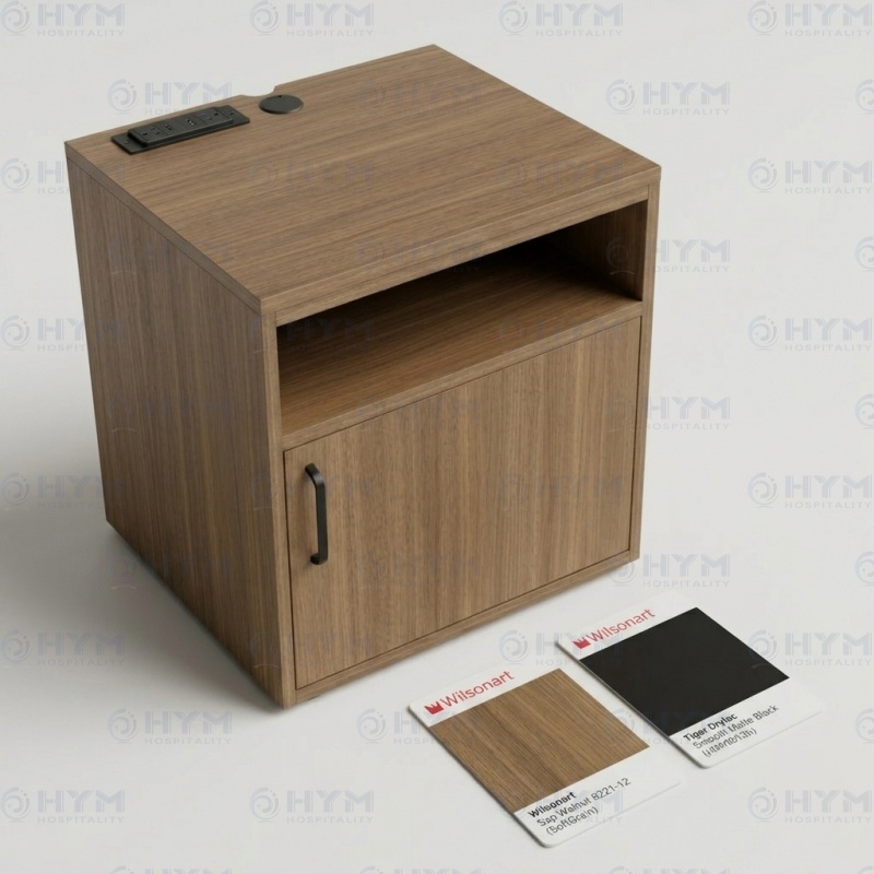 GR-303 Hampton by Hilton Guestroom King Right-Hand Nightstand