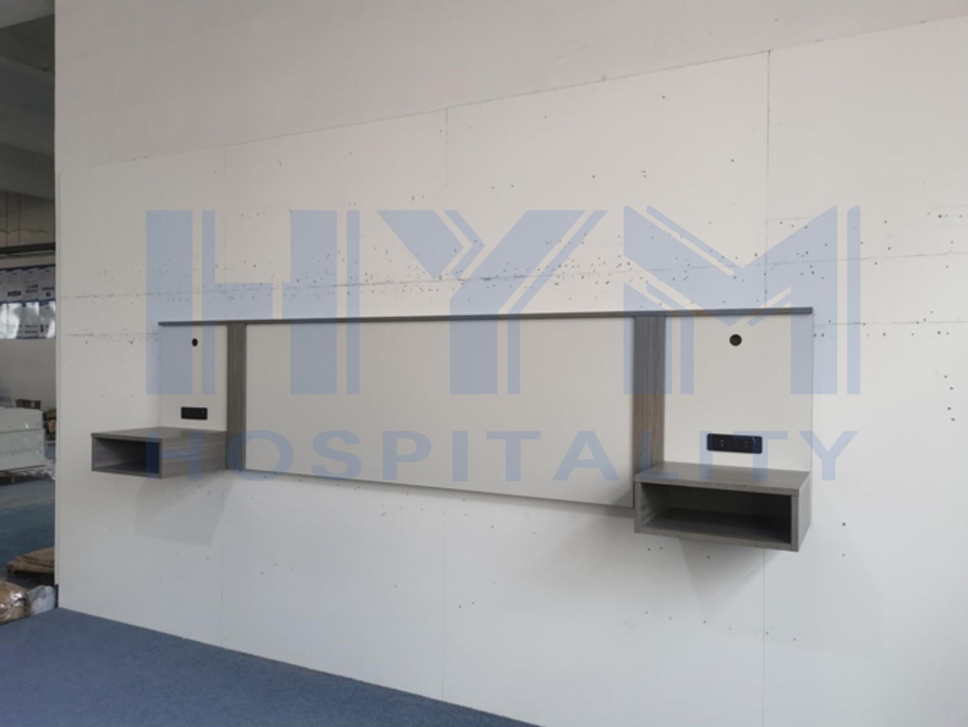 GR-308 King Headboard Casegoods (Ramada by Wyndham) — Factory Actual Photos